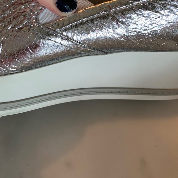 MiuMiu Metallic Platform Sneakers - Picture 6 of 8